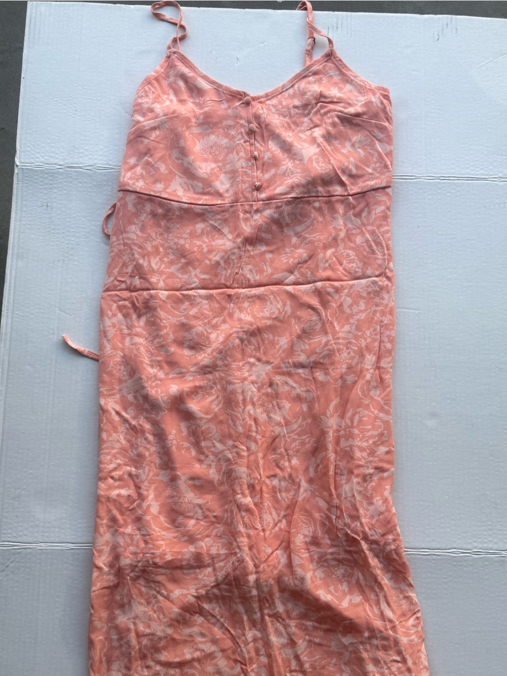Nordstrom Coral Floral Print Dress